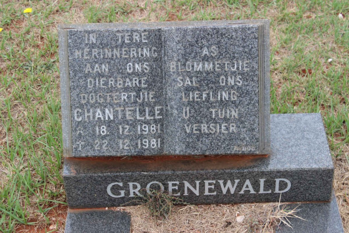 GROENEWALD Chantelle 1981-1981