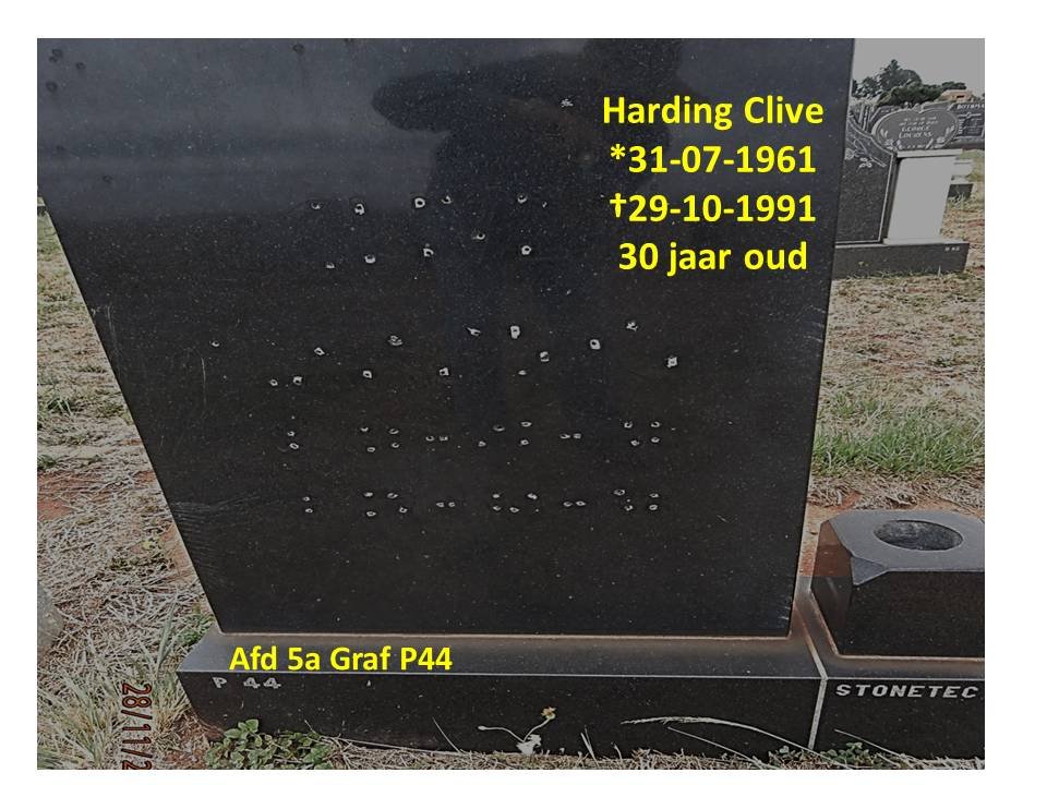 HARDING Clive 1961-1991