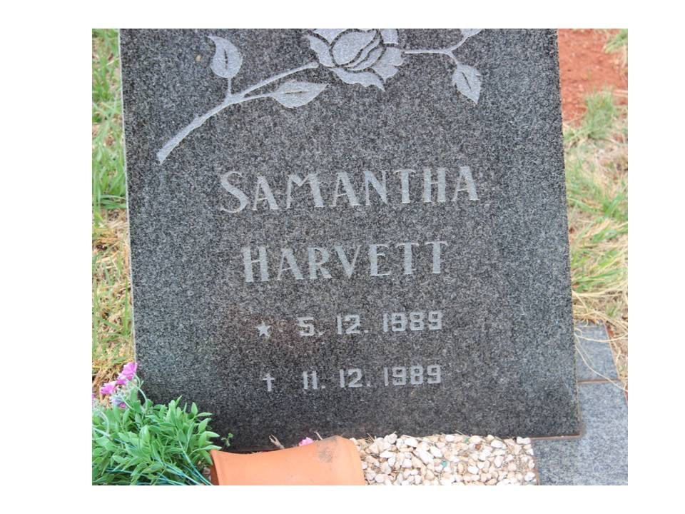 HARVETT Samantha 1989-1989