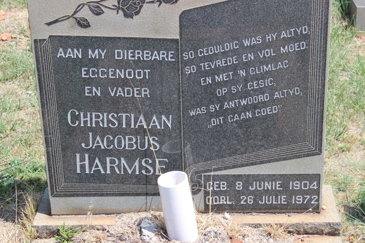 HARMSE Christiaan Jacobus 1904-1972