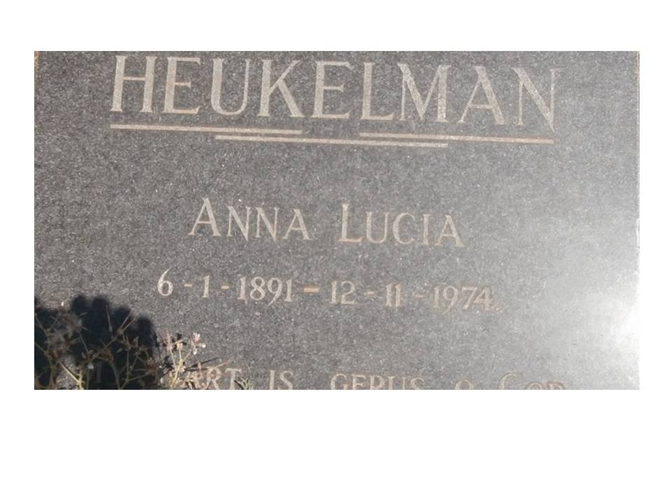 HEUKELMAN Anna Lucia 1891-1974