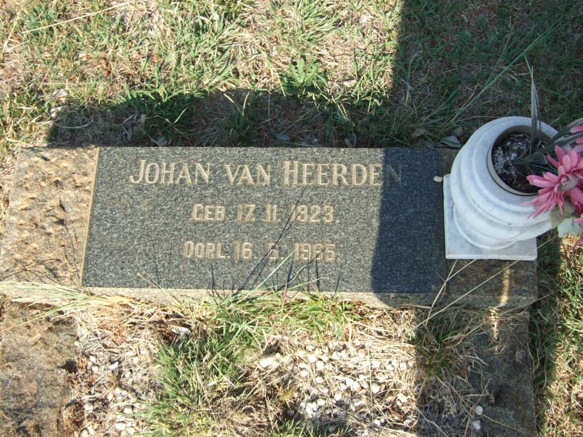HEERDEN Johan, van 1923-1965