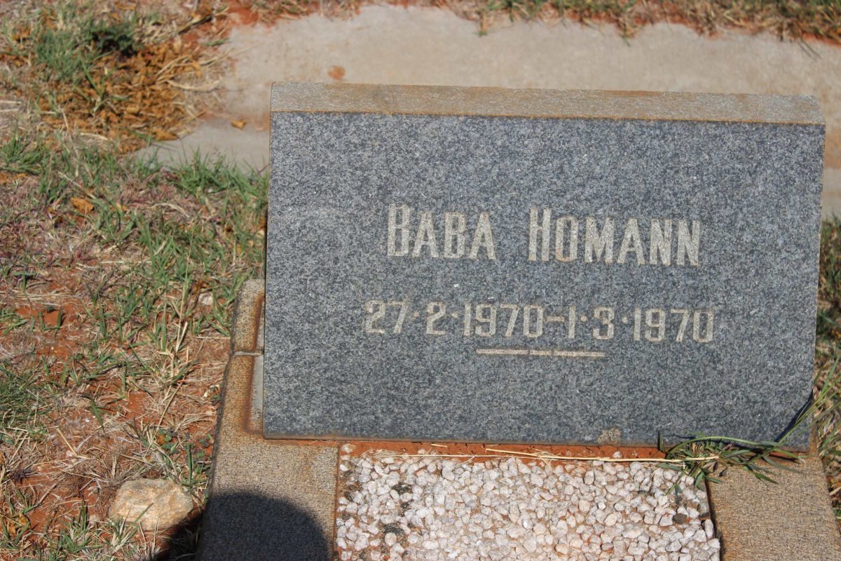 HOMANN Baba 1970-1970