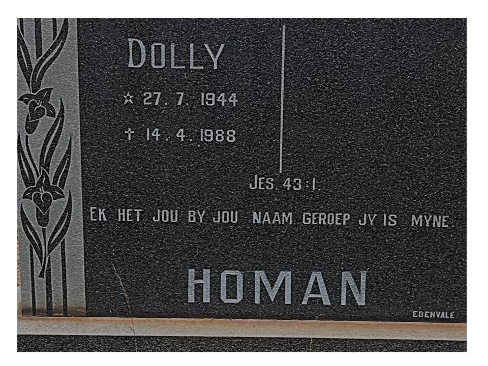 HOMAN Dolly 1944-1988