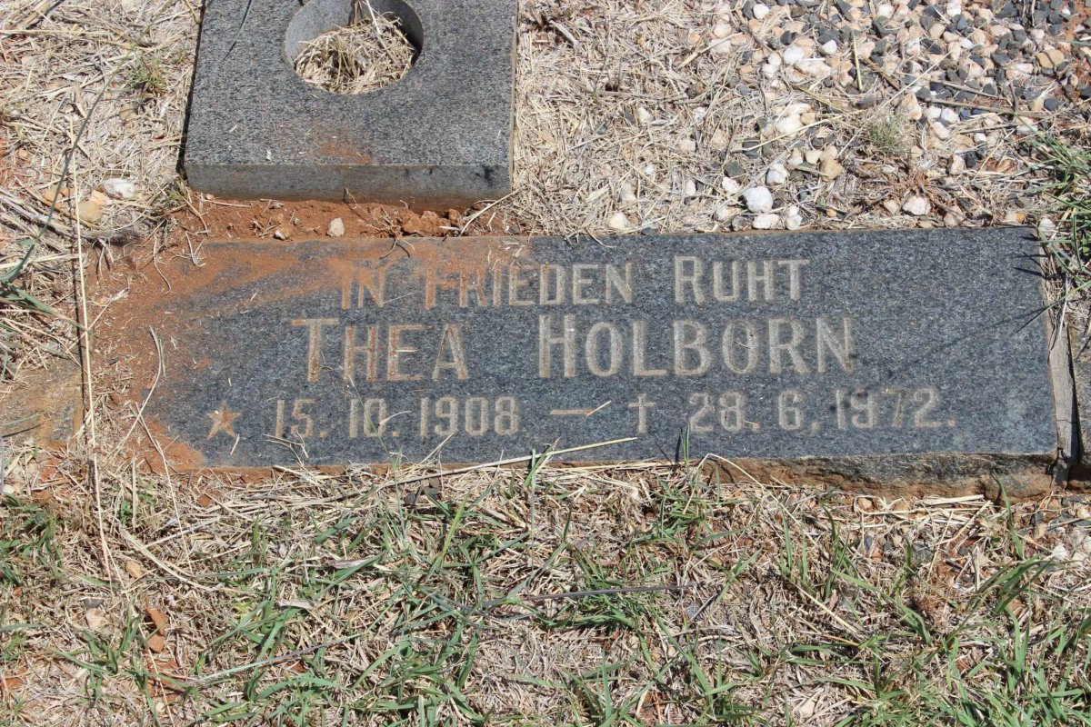 HOLBORN Thea 1908-1972