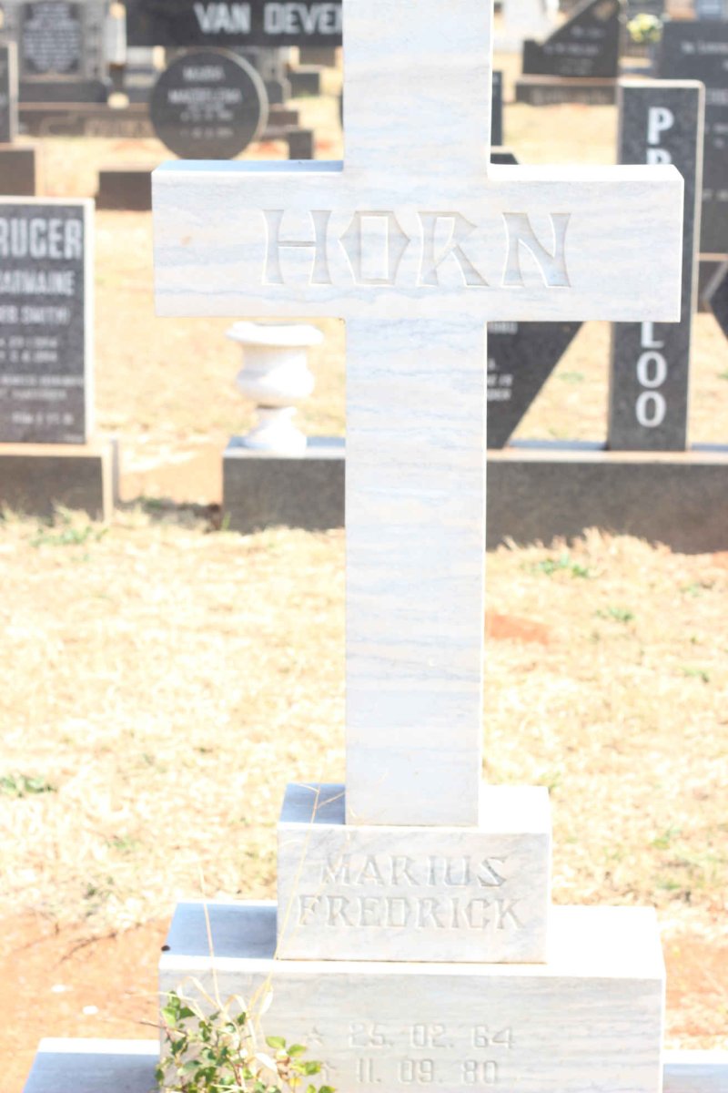 HORN Marius Frederick 1964-1980
