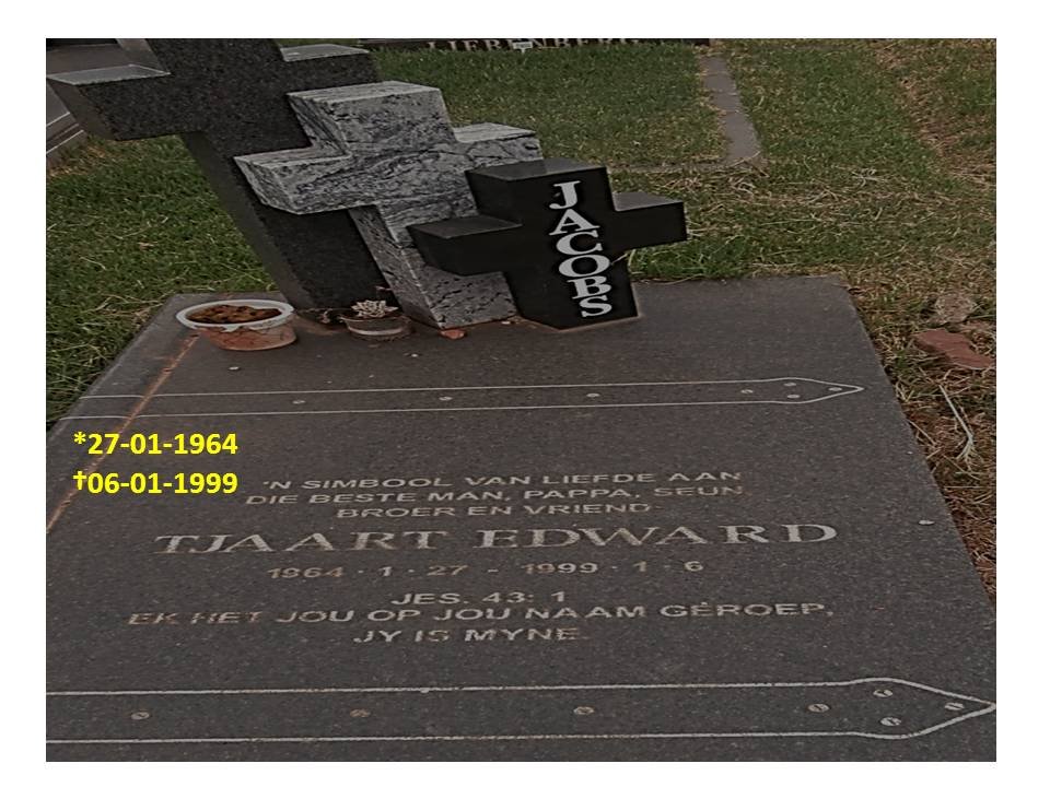 JACOBS Tjaart Edward 1964-1999