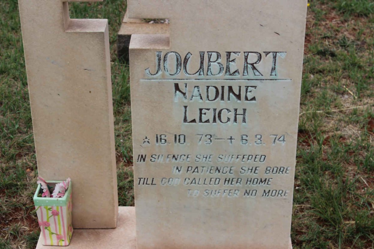 JOUBERT Nadine Leigh 1973-1974