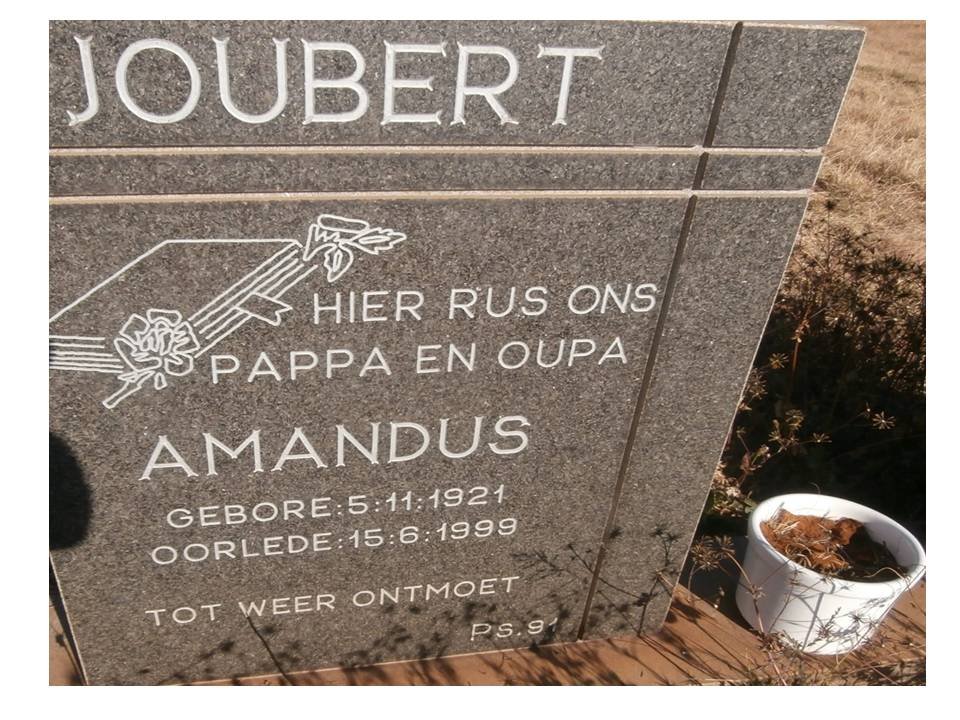 JOUBERT Amandus 1921-1999