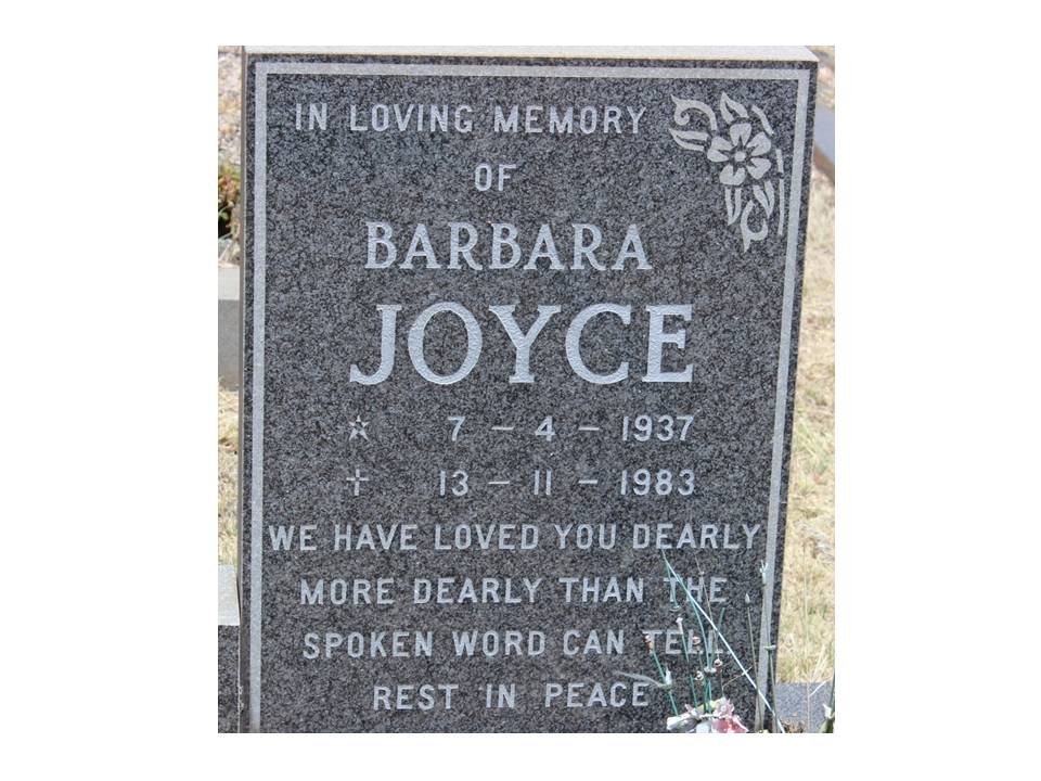 JOYCE Barbara 1937-1983