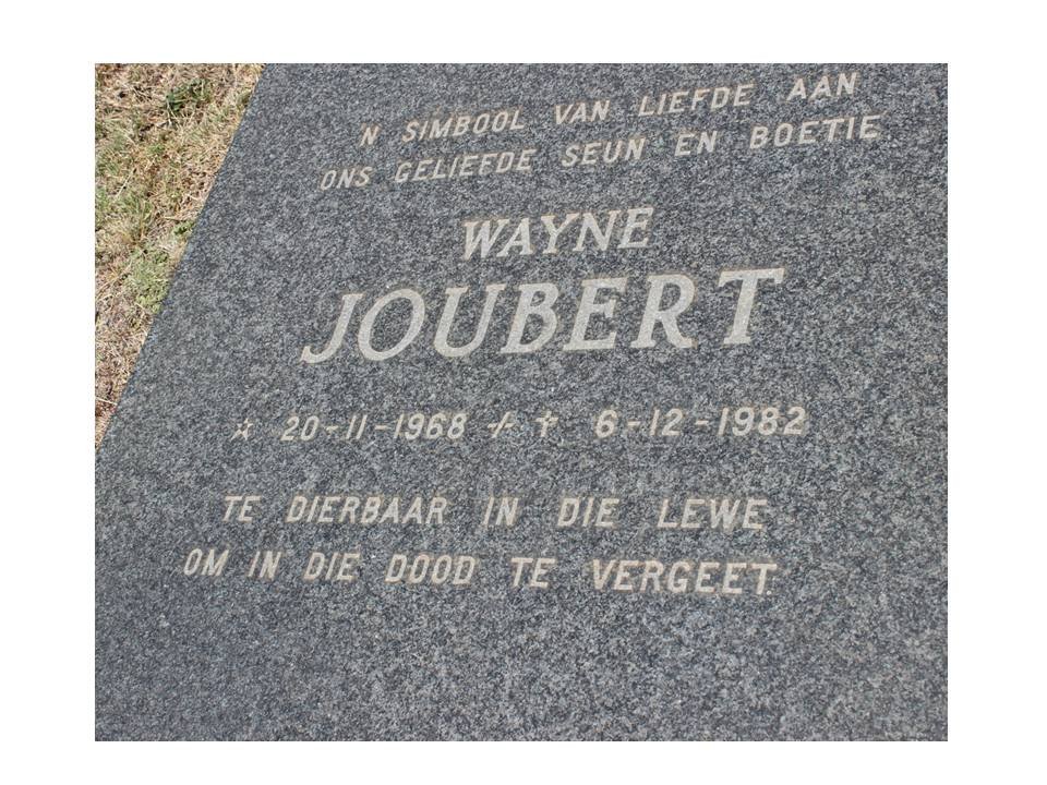JOUBERT Wayne 1968-1982