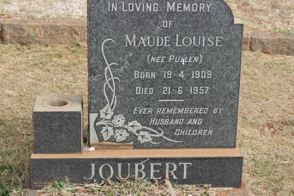 JOUBERT Maude Louise nee PULLEN 1909-1957