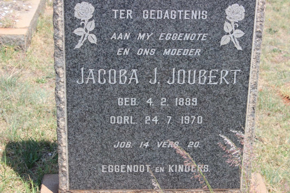 JOUBERT Jacoba J. 1889-1970