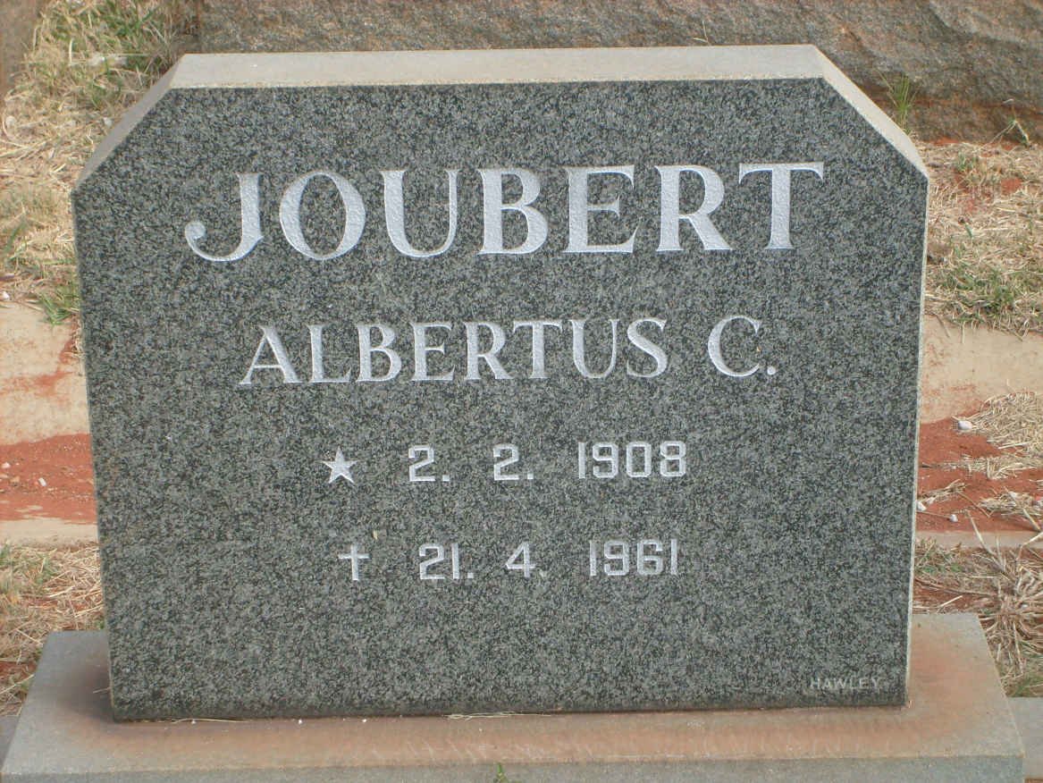 JOUBERT Albertus C. 1908-1961