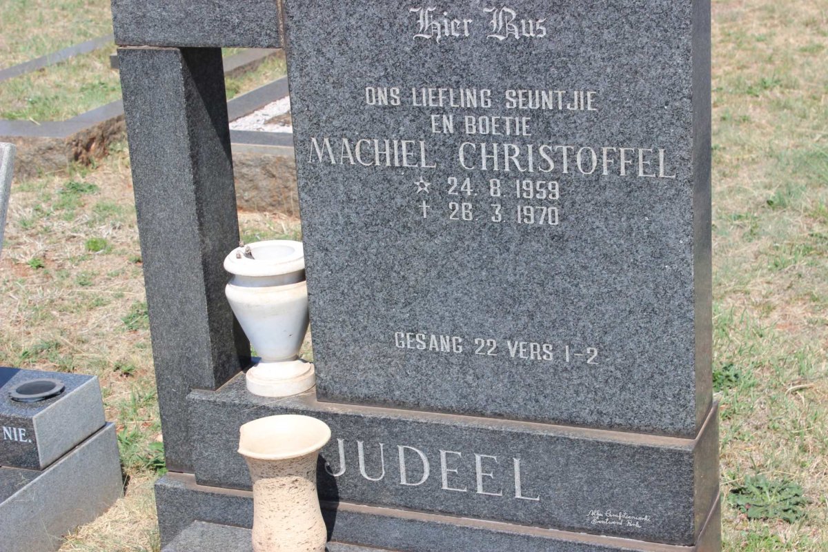 JUDEEL Machiel Christoffel 1959-1970