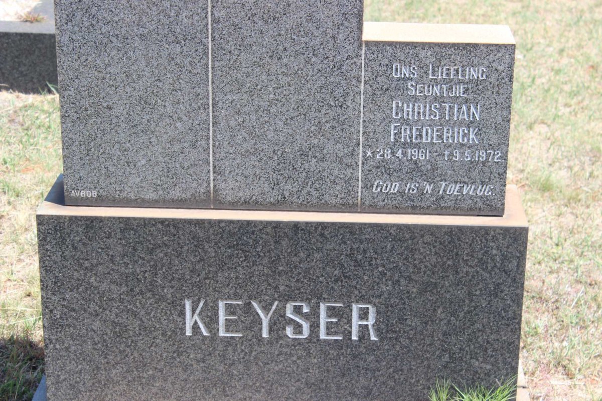 KEYSER Christian Frederick 1961-1972