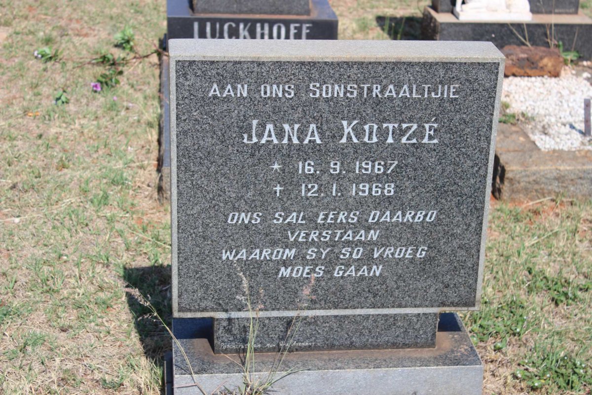 KOTZÉ Jana 1967-1968