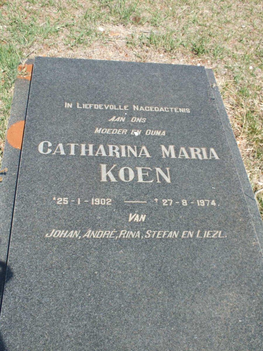KOEN Catharina Maria 1902-1974