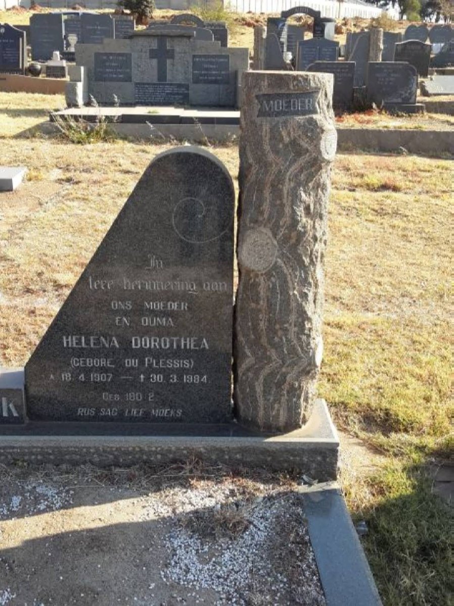 KOCK Helena Dorothea, de nee DU PLESSIS 1907-1984