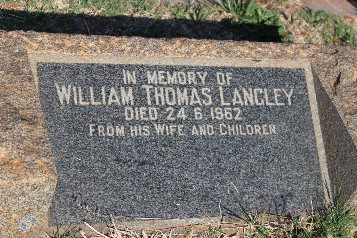 LANGLEY William Thomas -1962