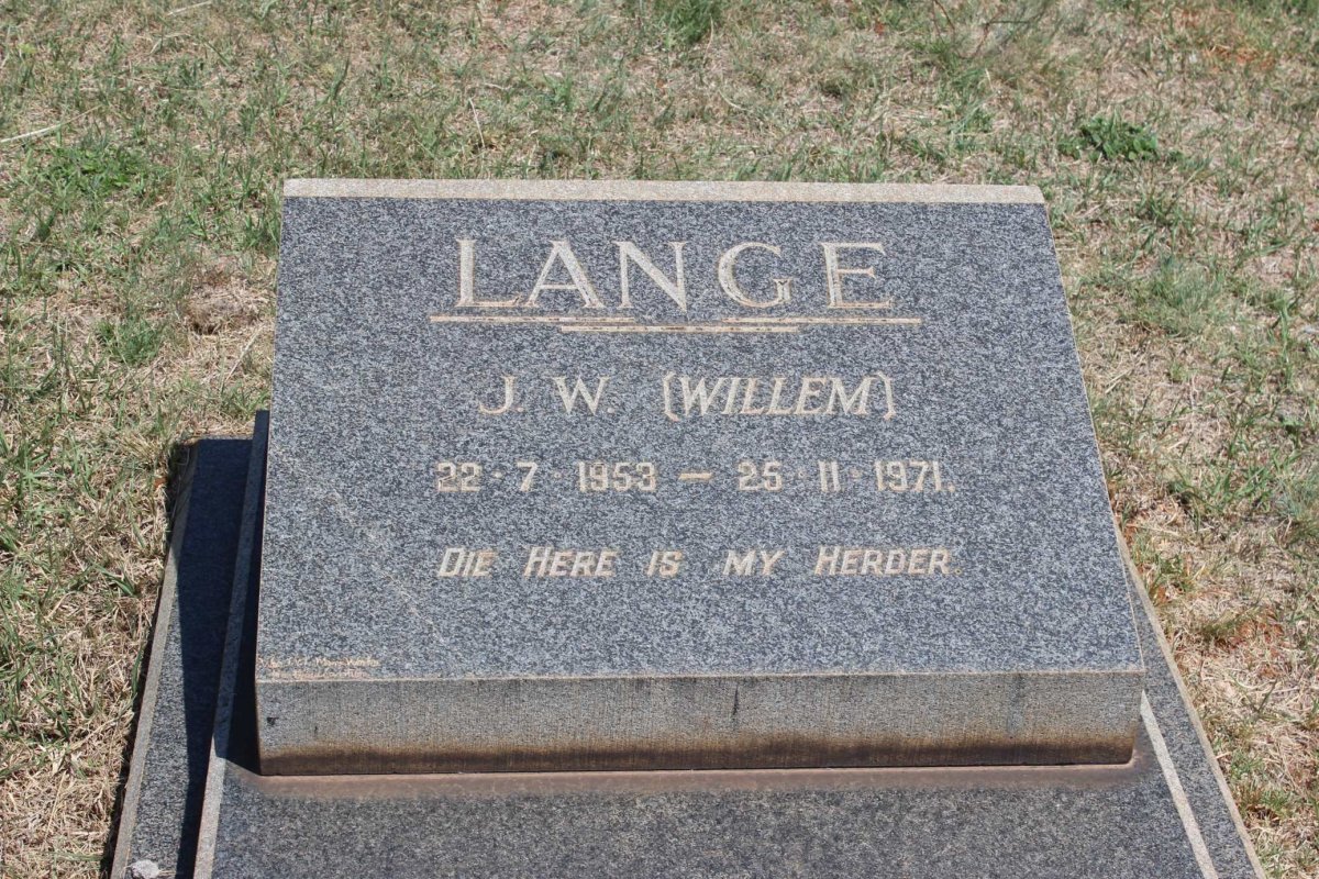 LANGE J.W. 1953-1971