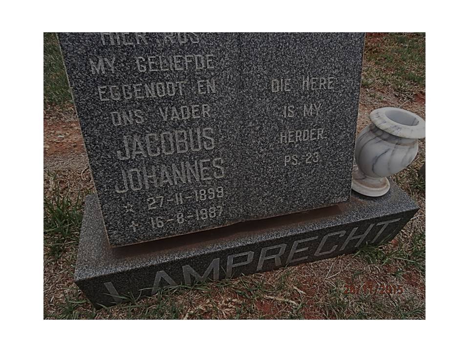 LAMPRECHT Jacobus Johannes 1899-1987