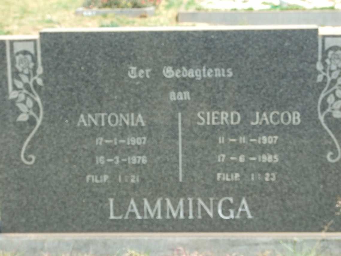 LAMMINGA Sierd Jacob 1907-1985 &amp; Antonia 1907-1976