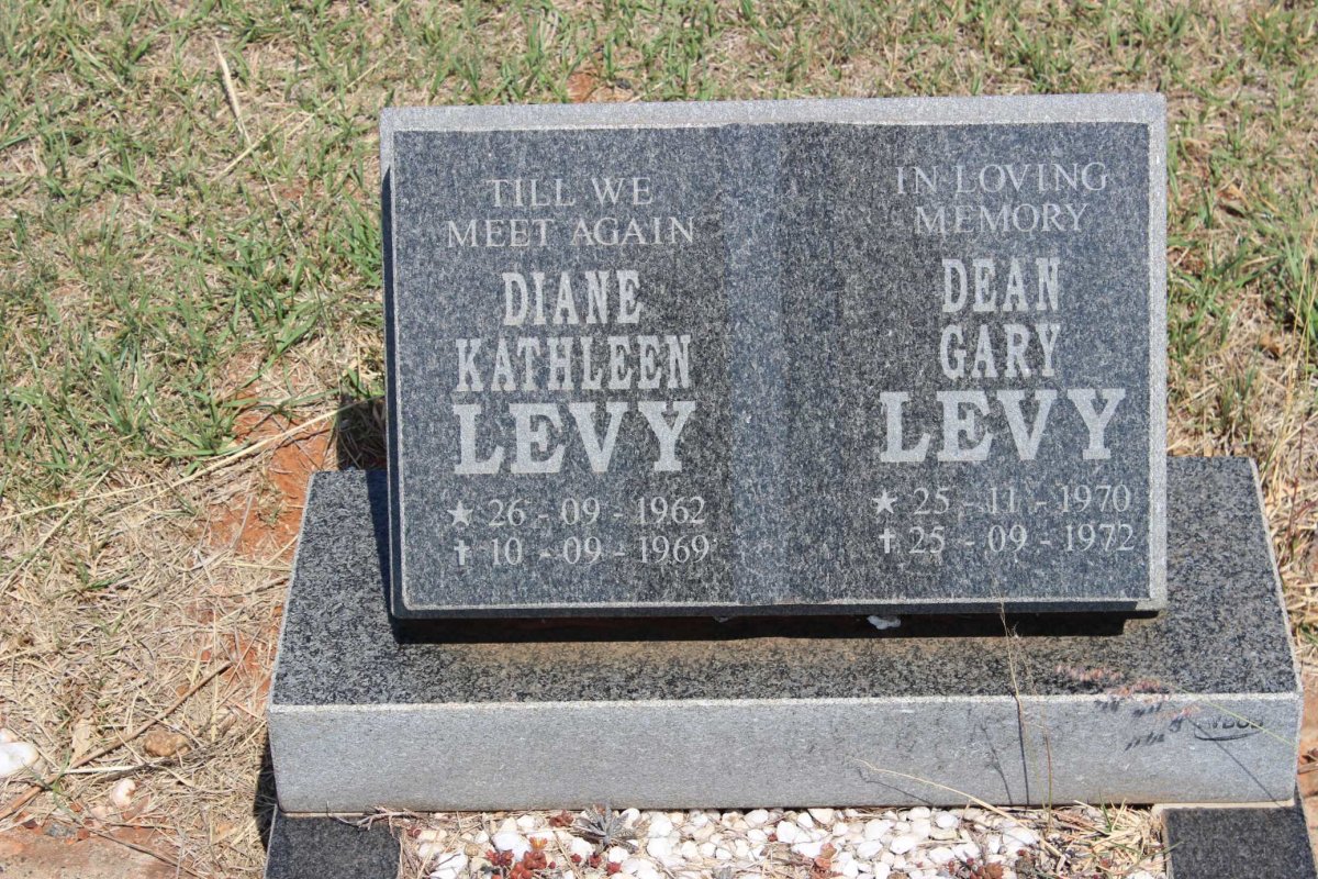LEVY Diane Kathleen 1962-1969 :: LEVY Dean Gary 1970-1972