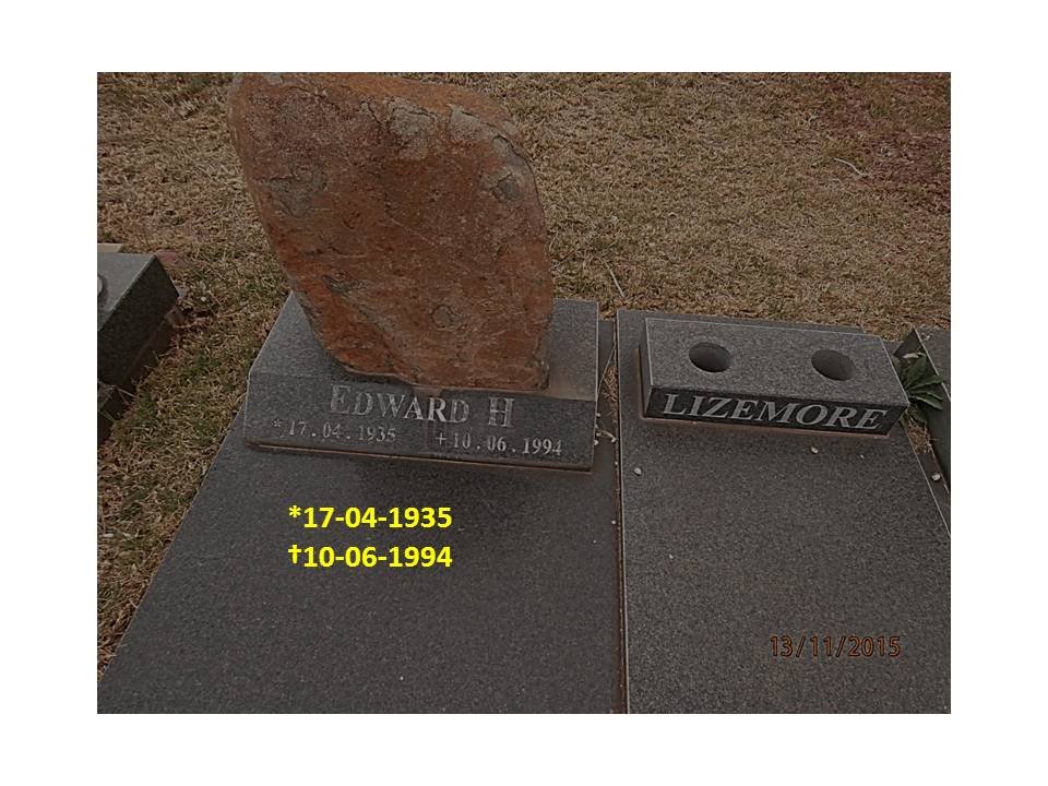 LIZEMORE Edward H. 1935-1994