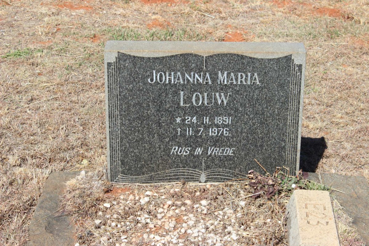 LOUW Johanna Maria 1891-1976