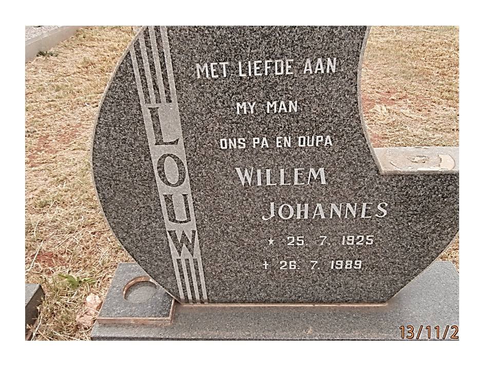 LOUW Willem Johannes 1925-1989