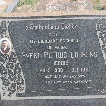 LOURENS Evert Petrus 1930-1970