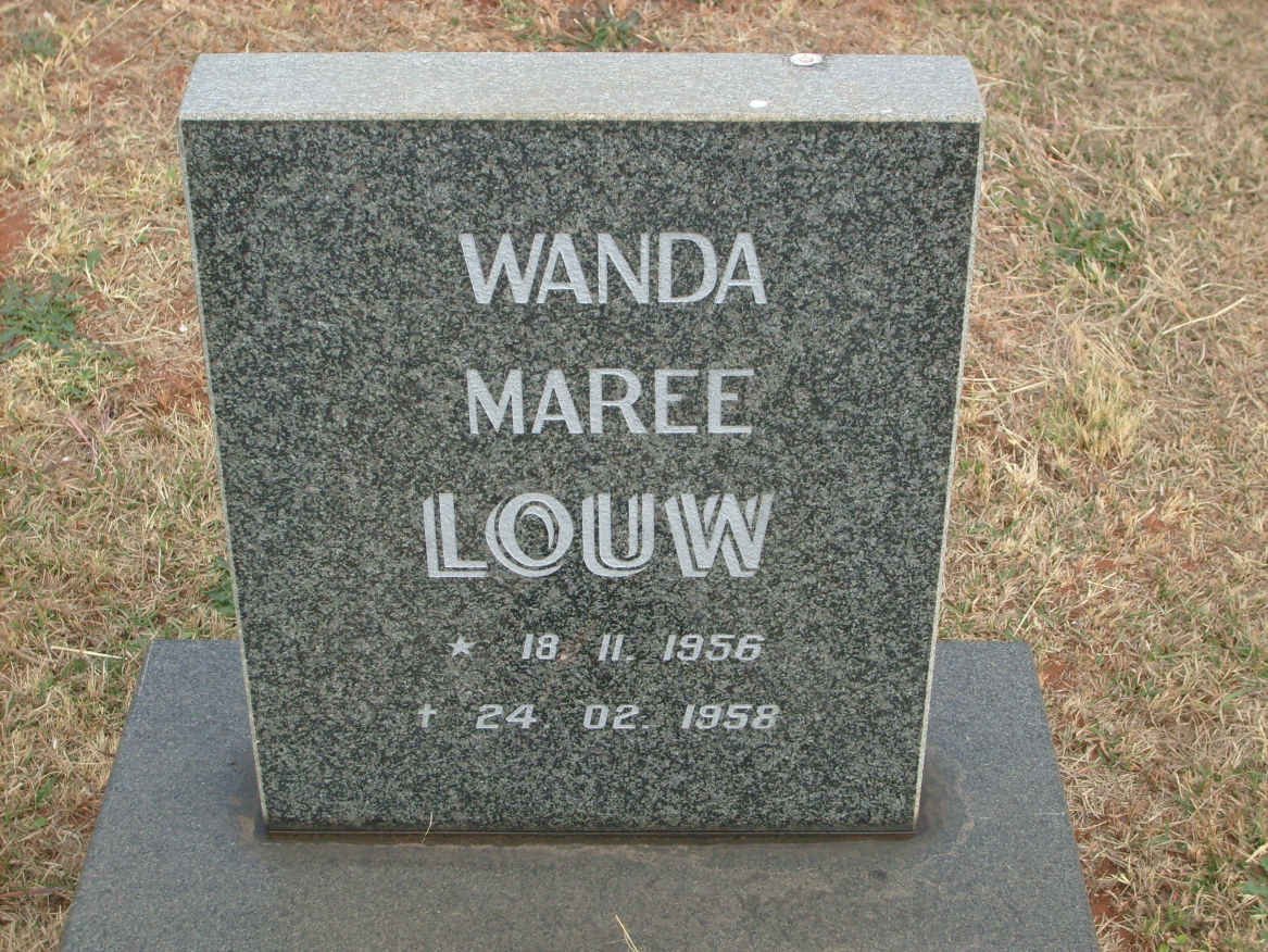 LOUW Wanda Maree 1956-1958