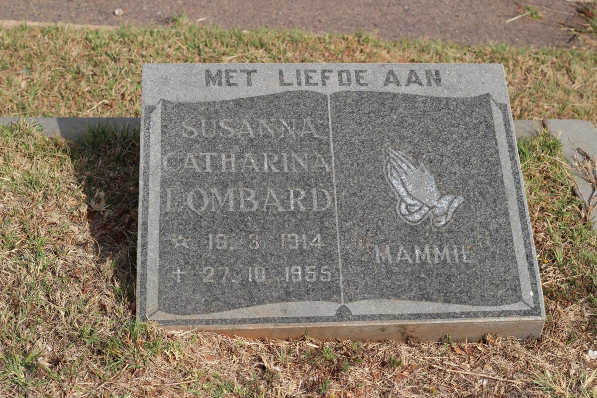 LOMBARD Susanna Catharina 1914-1955