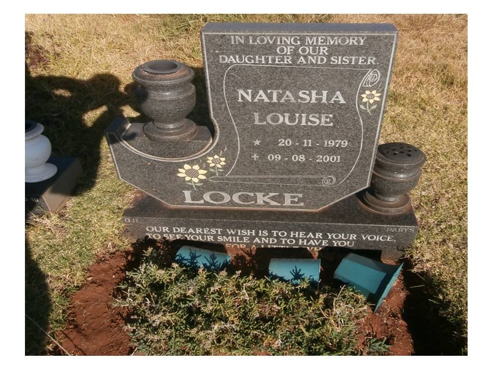 LOCKE Natasha Louise 1979-2001