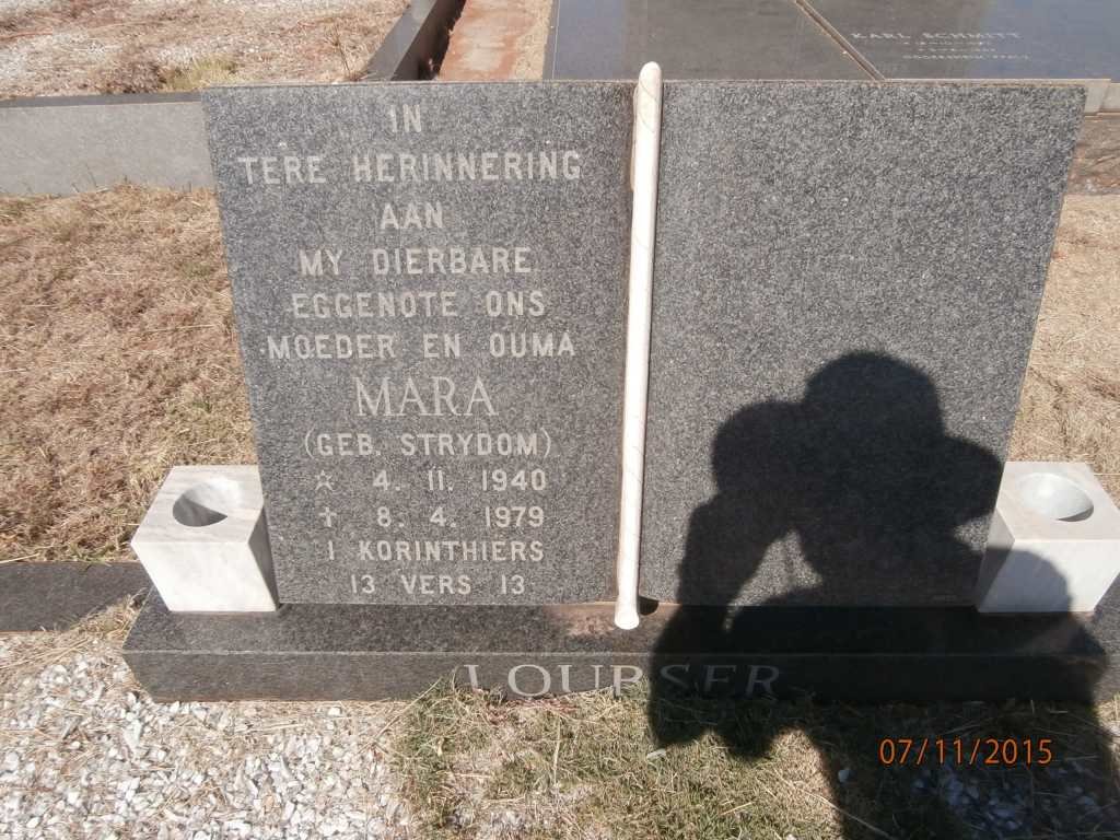 LOUBSER Mara nee STRYDOM 1940-1979