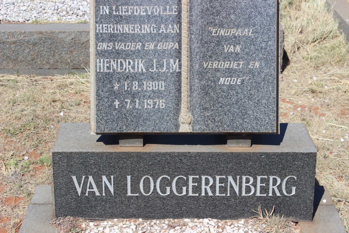 LOGGERENBERG Hendrik J.J.M., van 1900-1976