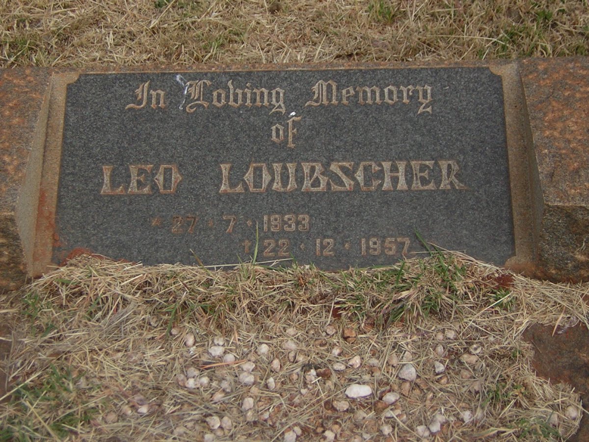 LOUBSCHER Leo 1933-1957