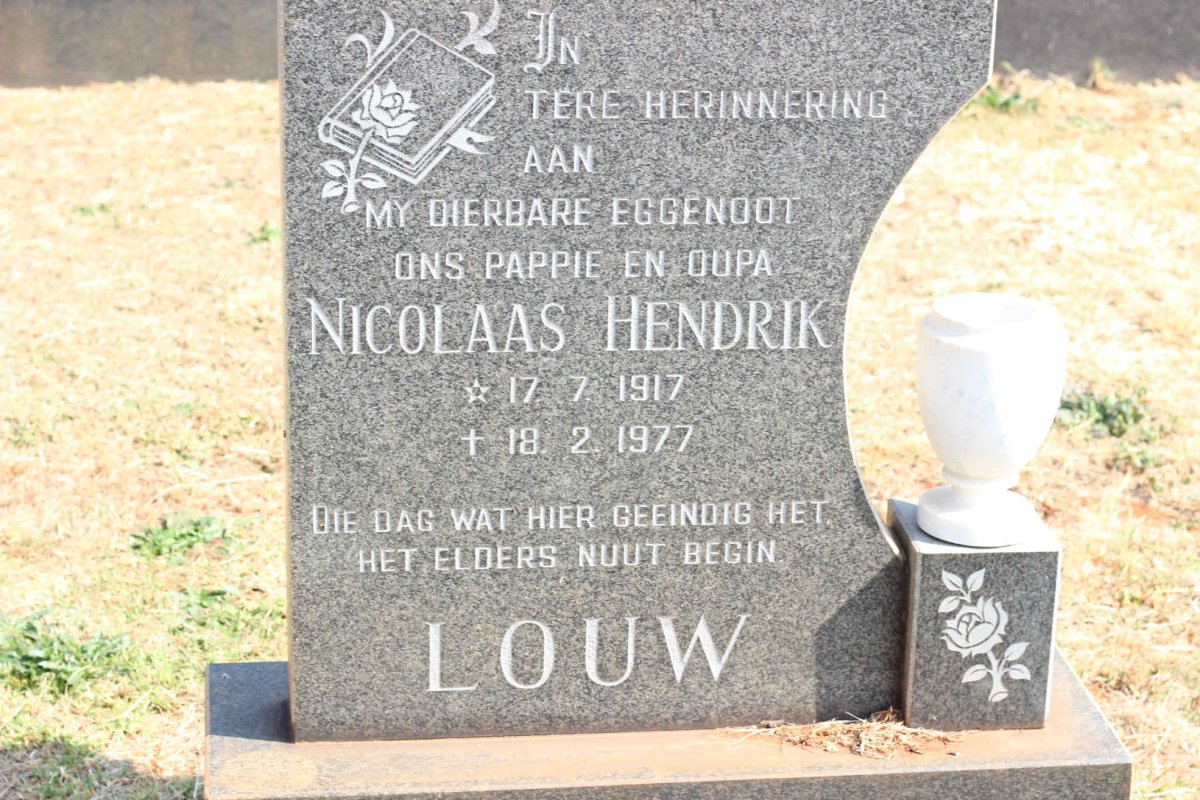 LOUW Nicolaas Hendrik 1917-1977