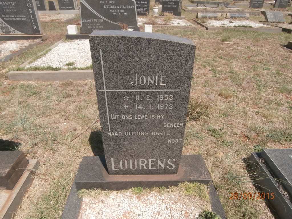 LOURENS Jonie 1953-1973