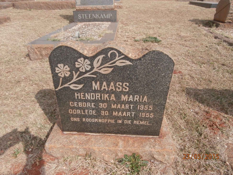 MAASS Hendrika Maria 1955-1955