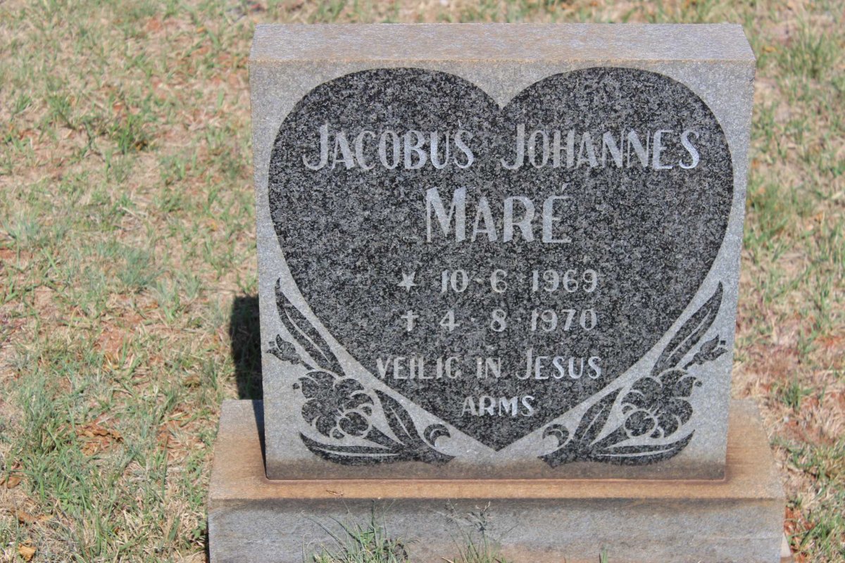 MARÉ Jacobus Johannes 1969-1970