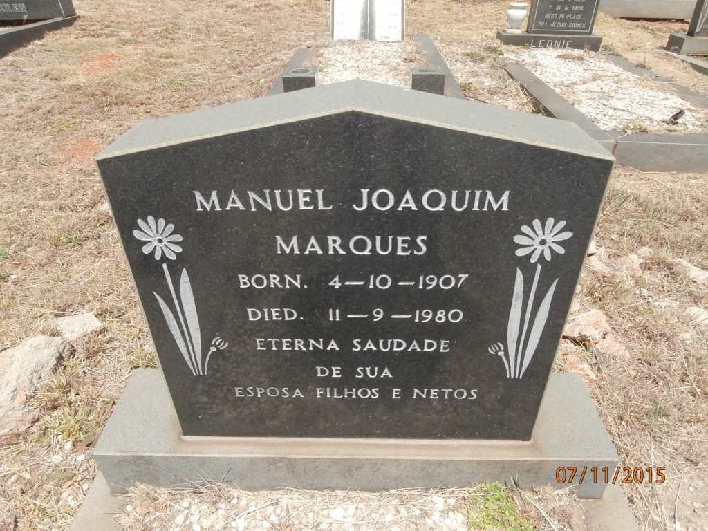 MARQUES Manuel Joaquim 1907-1980