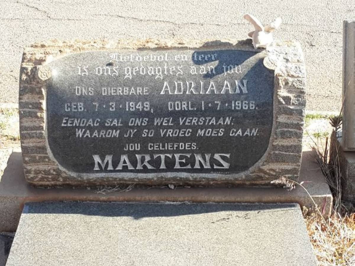 MARTENS Adriaan 1949-1966