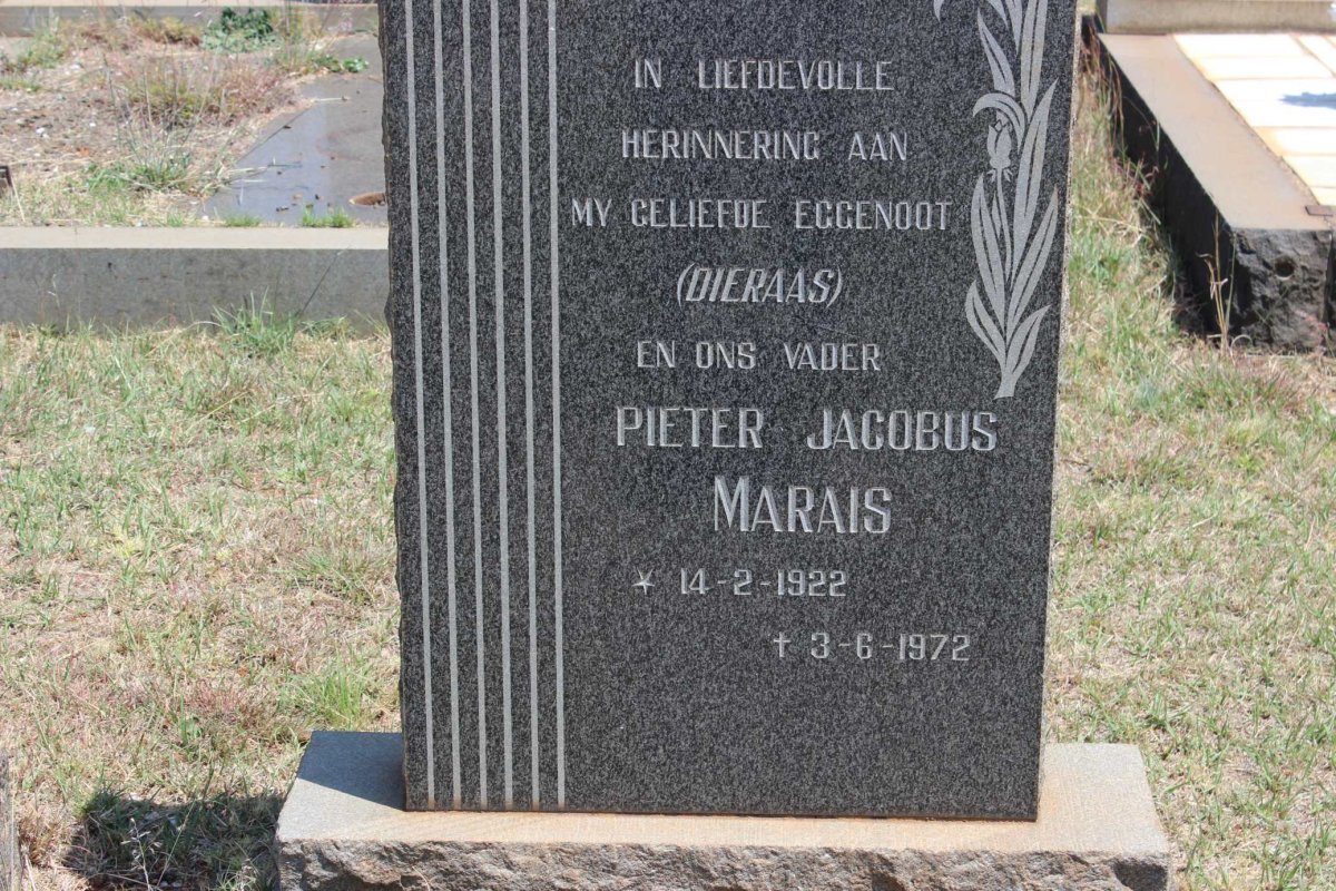 MARAIS Pieter Jacobus 1922-1972