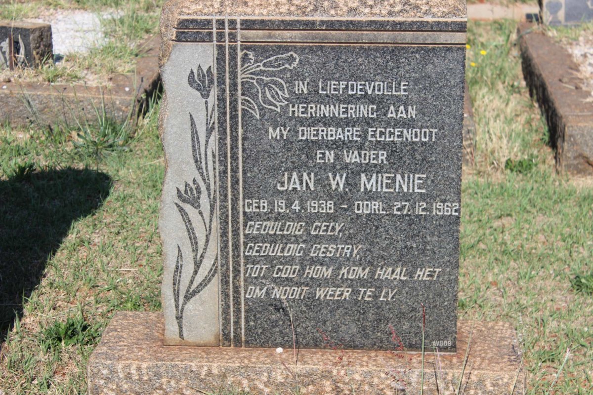 MIENIE Jan W. 1936-1962