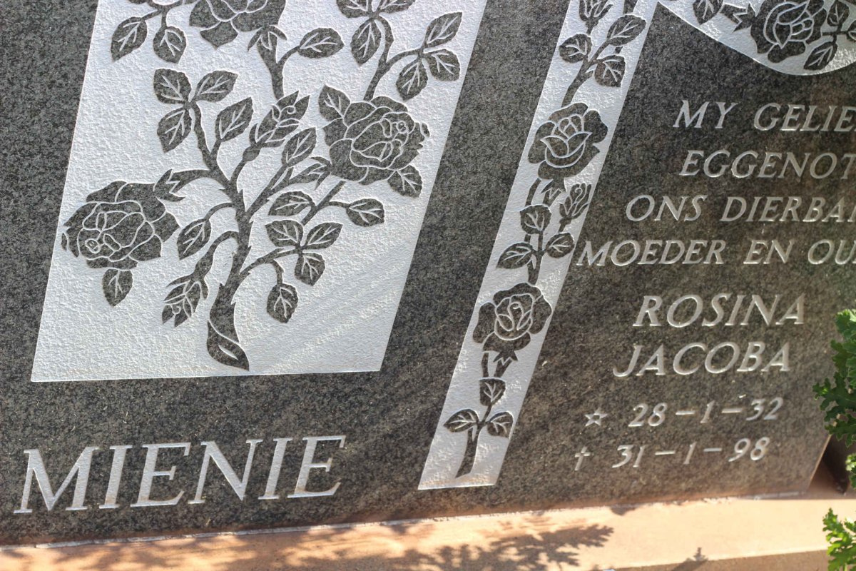 MIENIE Rosina Jacoba 1932-1998