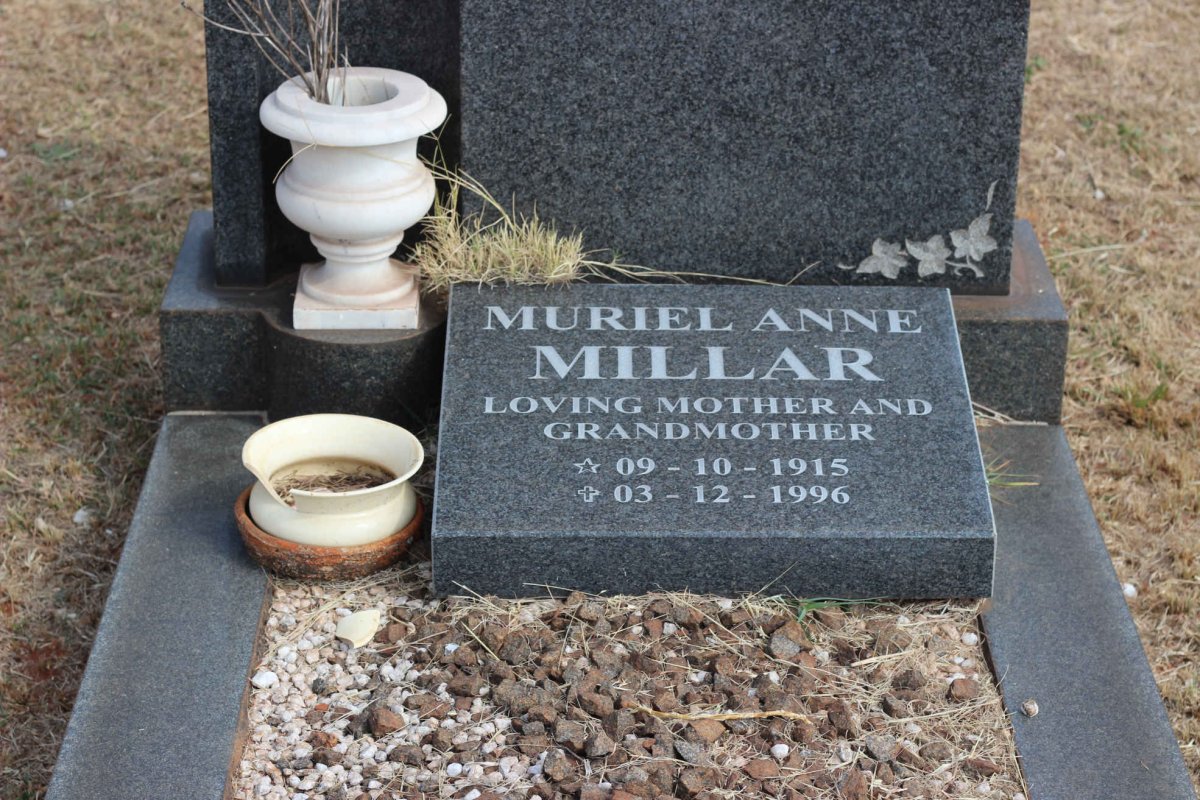 MILLAR Muriel Anne 1915-1996