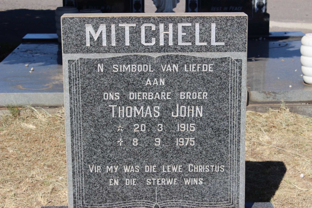 MITCHELL Thomas John 1915-1975