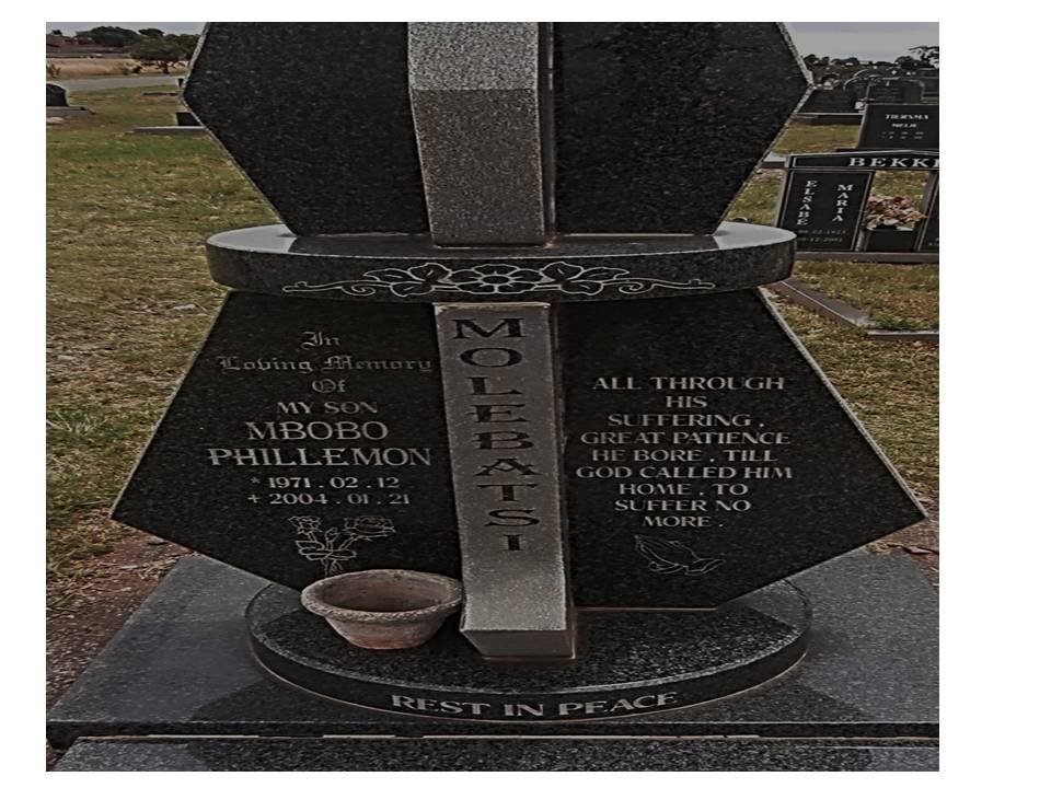 MOLEBATSI Mbobo Phillemon 1971-2004